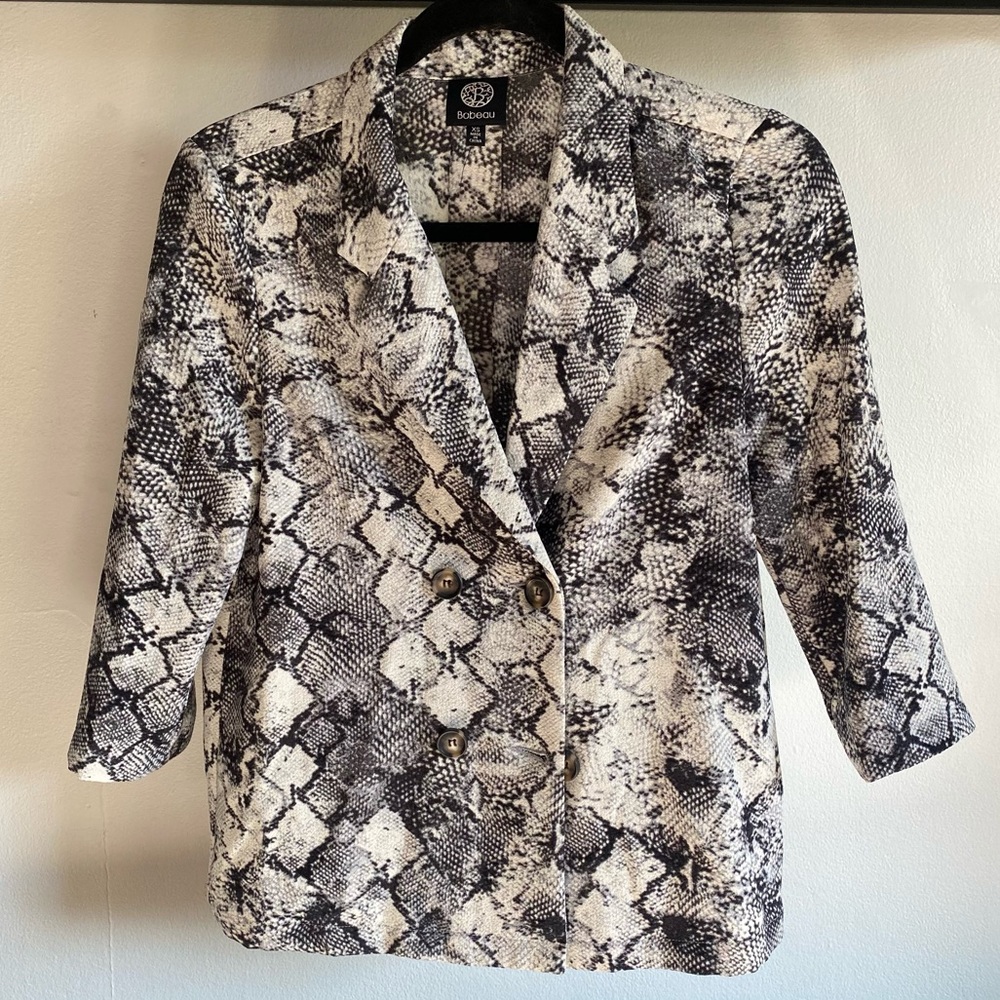 Snake Print Blazer